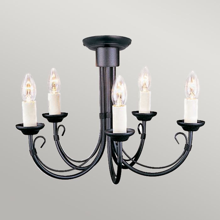 Chartwell 5 Light Chandelier - Black