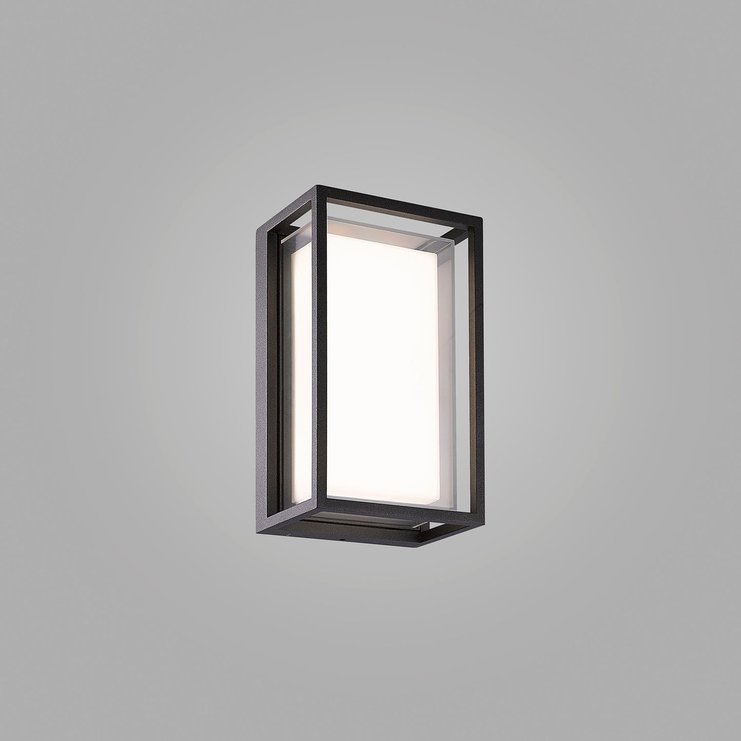 Chamonix Rectangular Ceiling/Wall Light, 9W LED, 3000K, 725lm, IP65, Anthracite, 3yrs Warranty by Mantra