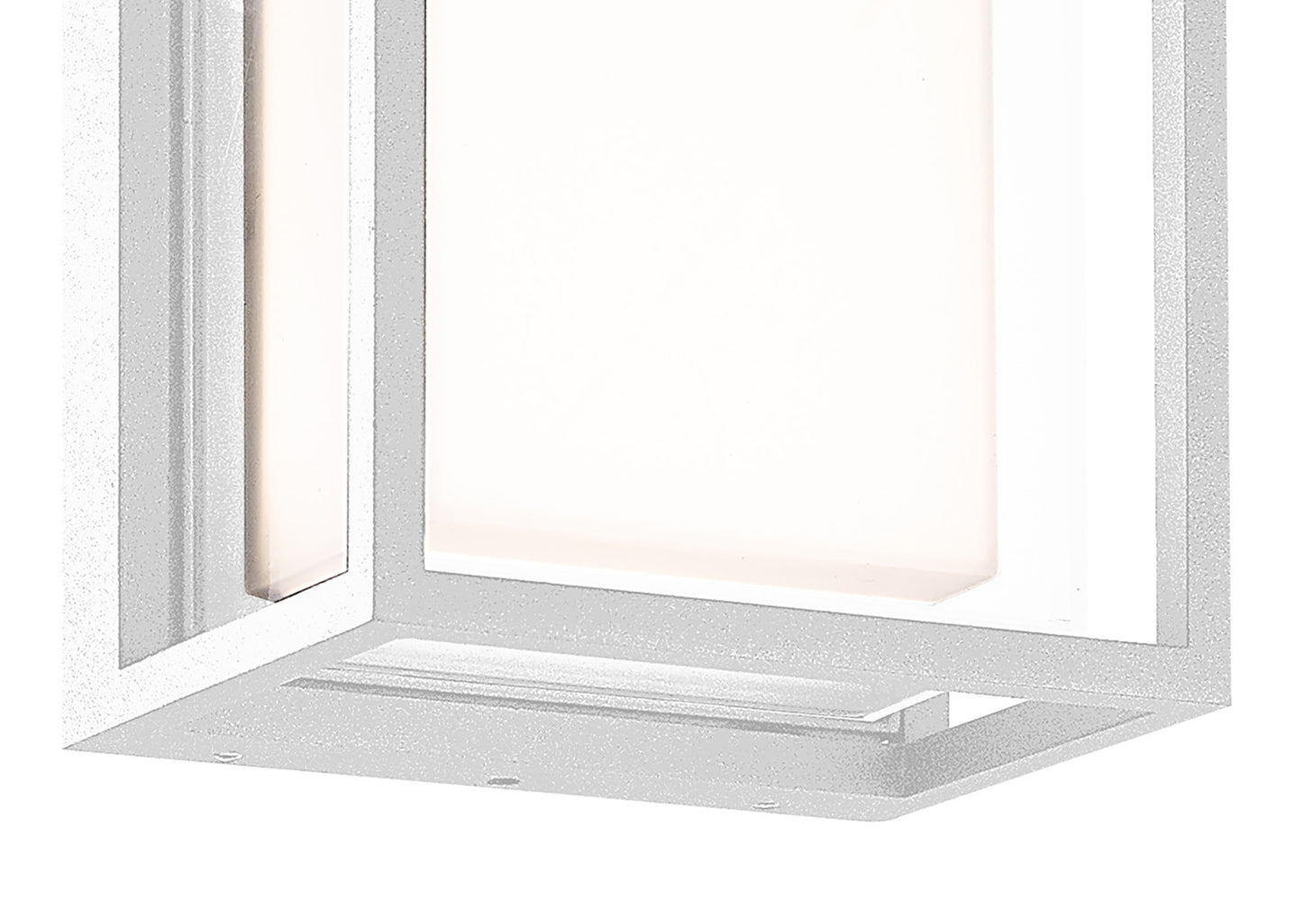 Chamonix Rectangular Ceiling/Wall Light, 9W LED, 3000K, 725lm, IP65, White, 3yrs Warranty by Mantra