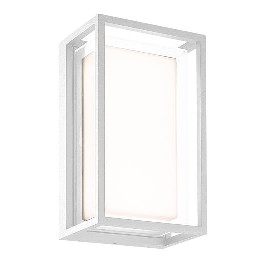 Chamonix Rectangular Ceiling/Wall Light, 9W LED, 3000K, 725lm, IP65, White, 3yrs Warranty by Mantra