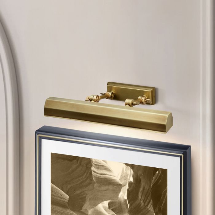 Chawton Medium Picture 2 Light - Aged Brass