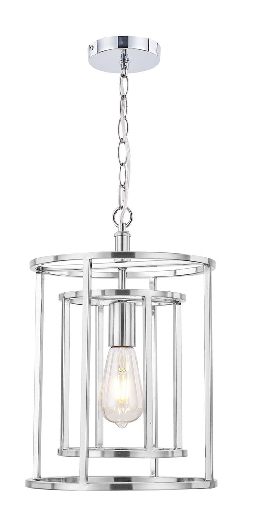 Chester 1 Light Pendant Satin Chrome