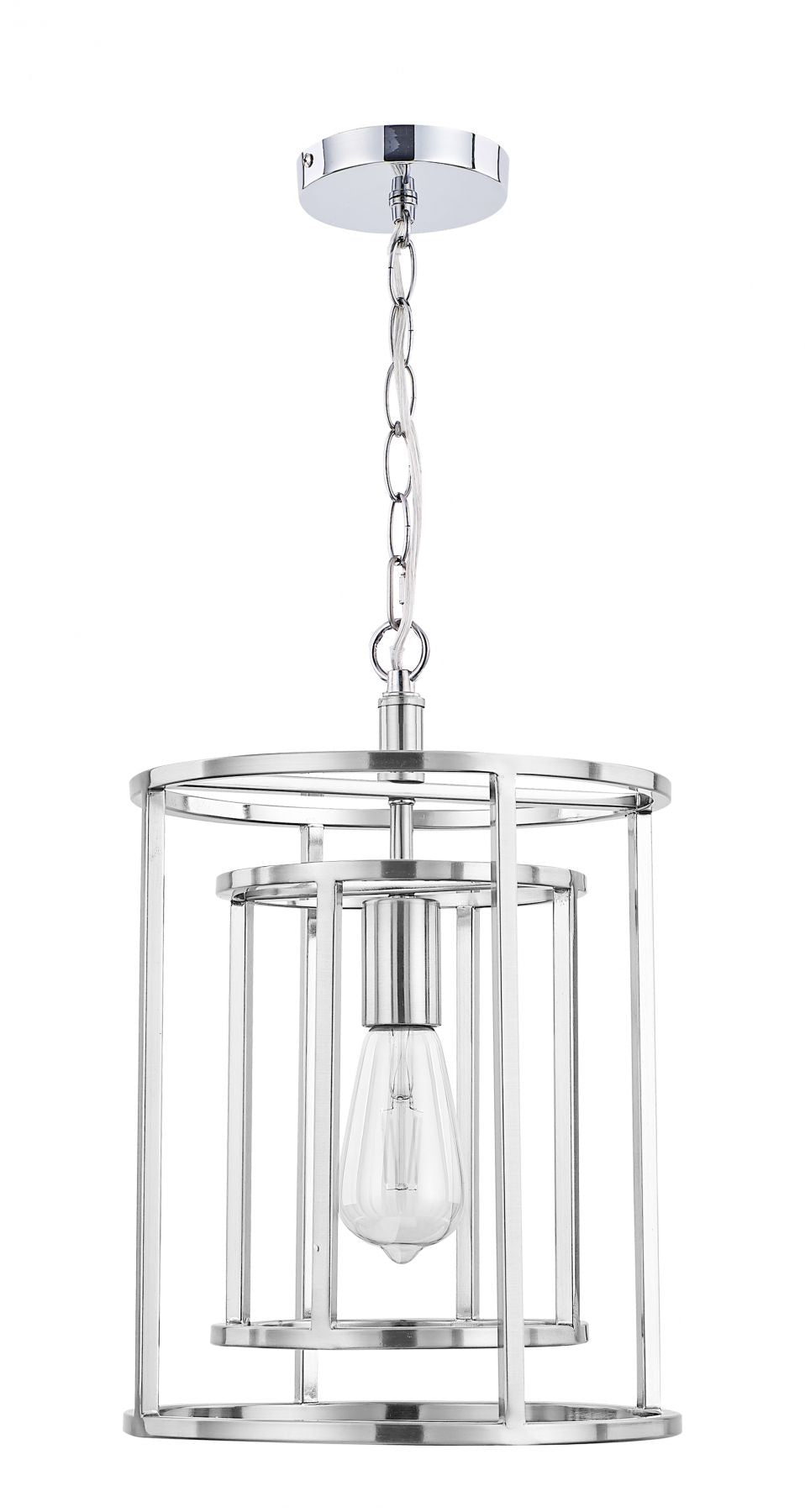 Chester 1 Light Pendant Satin Chrome