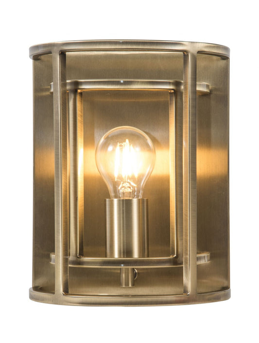 Chester 1 Light Wall Light Antique Brass