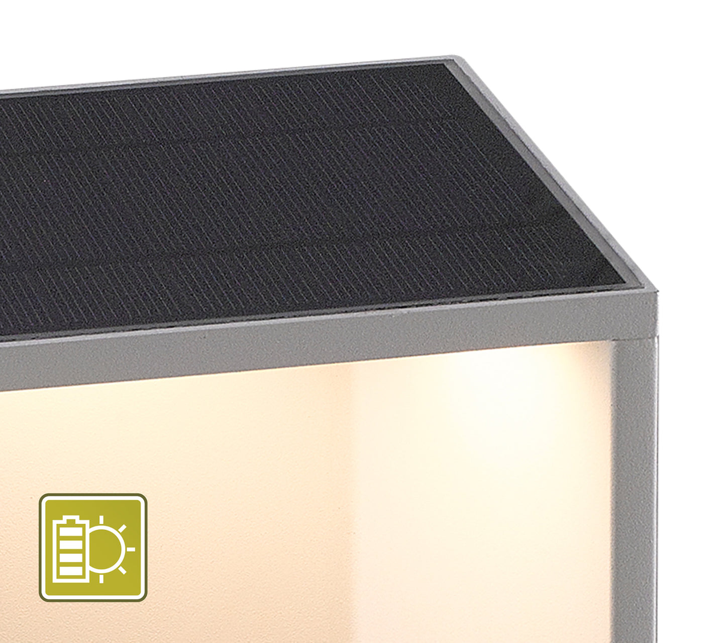 Chevalier Bollard Solar/Sensor, 2.2W LED, 3000K, 188lm, IP54, Graphite, 3yrs Warranty by Mantra