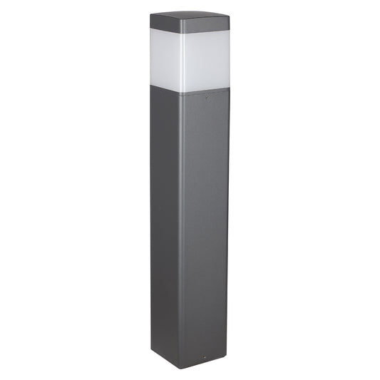 Chicago 65cm Square Post Lamp, 1 x E27, IP65, Anthracite, 2yrs Warranty by Mantra