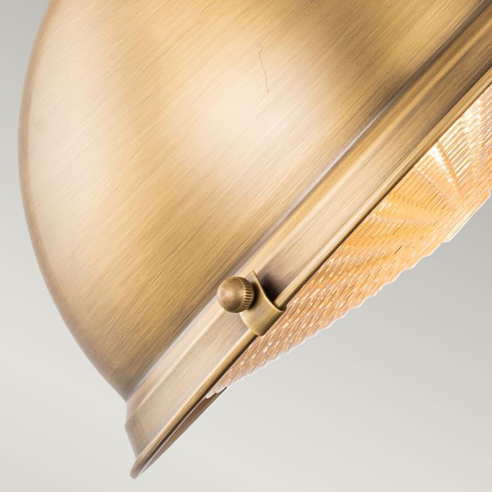 Chiswick 1Lt Brass Sign Light - Antique Brass