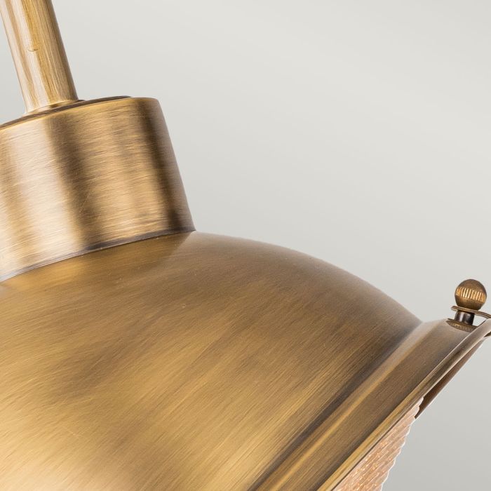 Chiswick 1Lt Brass Sign Light - Antique Brass