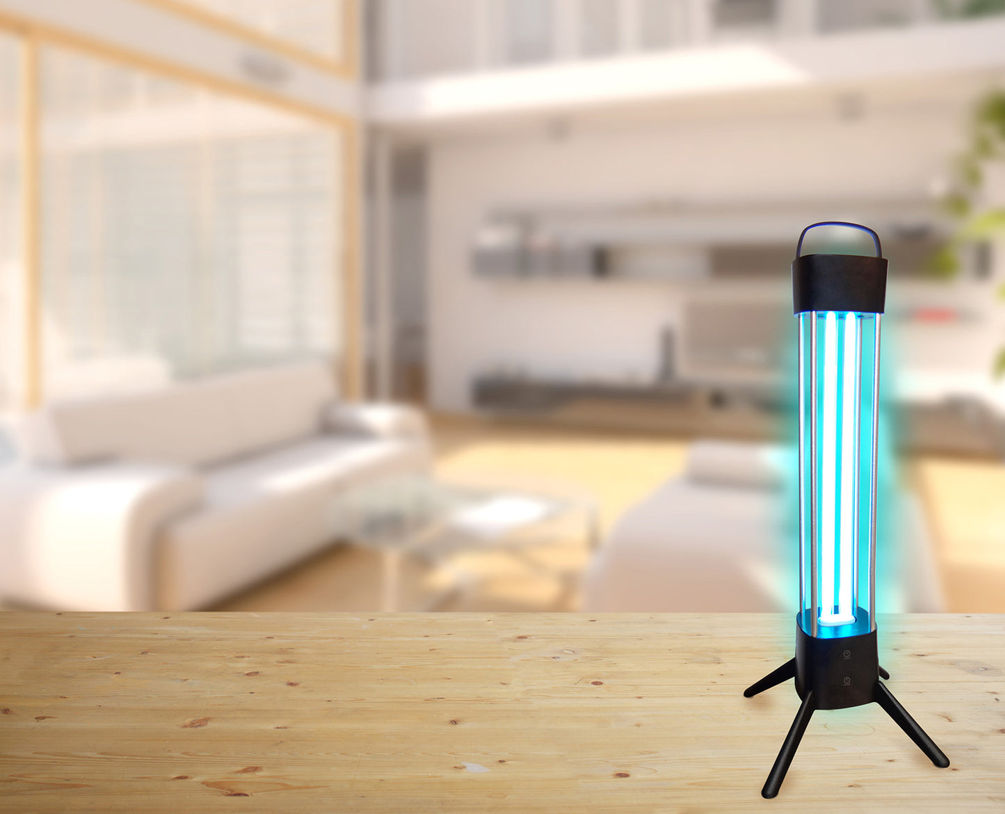 Cidal 36W UV-C Germicidal Table Lamp c / w Philips Lamp, TO BE USED IN VACATED ROOMS ONLY by Mantra