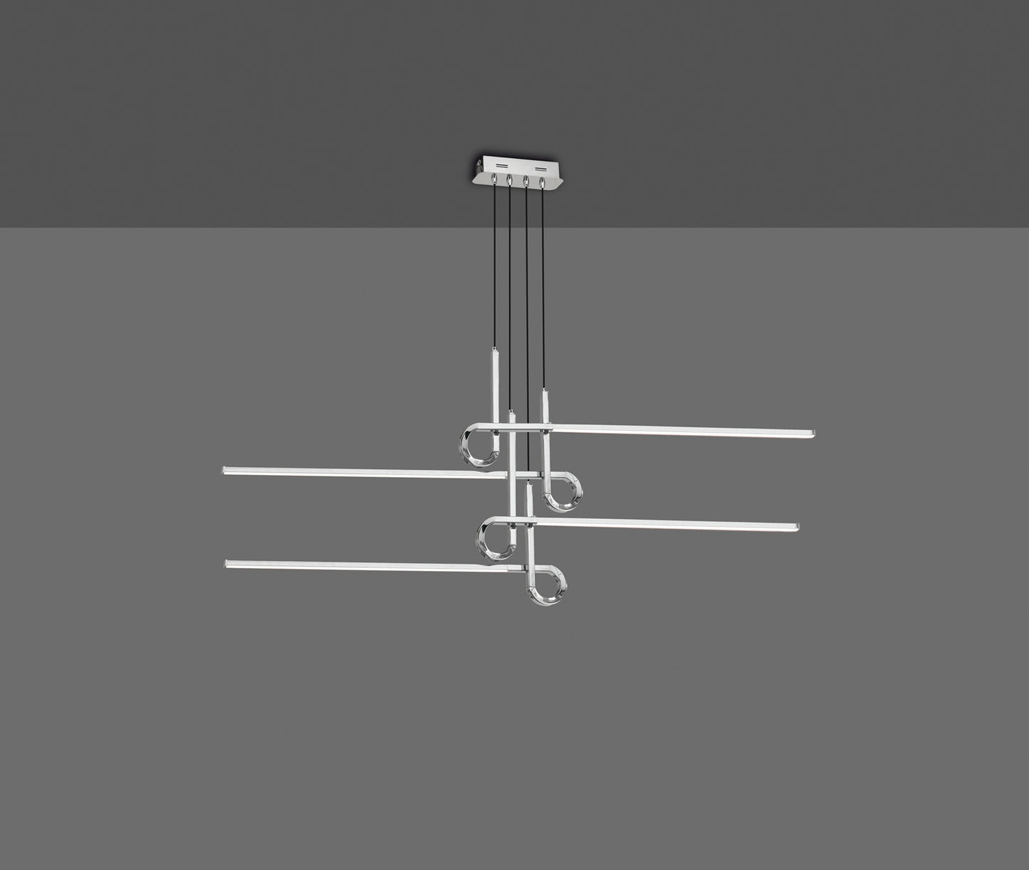 Cinto Linear Pendant 42W LED, 3000K, 3360lm, Polished Chrome, 3yrs Warranty by Mantra