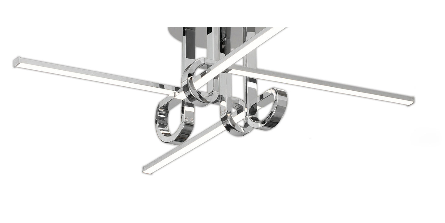 Cinto Ceiling 28W LED, 3000K, 2250lm, Polished Chrome, 3yrs Warranty by Mantra