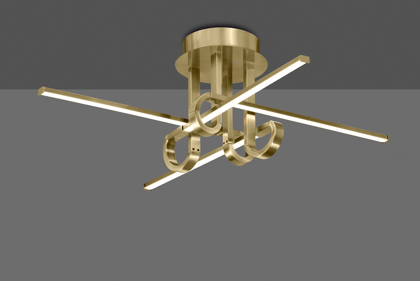 Cinto Ceiling 28W LED, 3000K, 2250lm, Antique Brass, 3yrs Warranty by Mantra