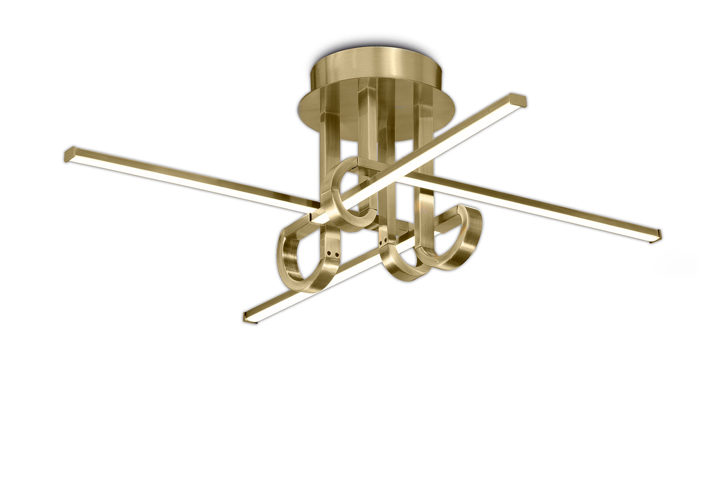 Cinto Ceiling 28W LED, 3000K, 2250lm, Antique Brass, 3yrs Warranty by Mantra