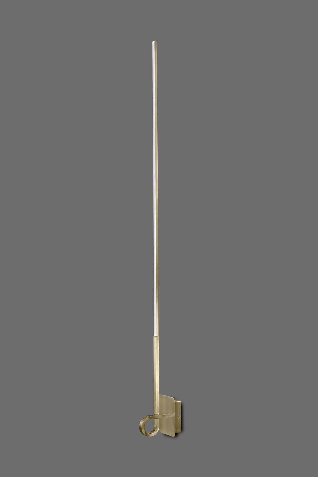 Cinto Wall Lamp 151cm, 20W LED, 3000K, 1600lm, Antique Brass, c / w removable plugtop & inline foot switch, 3yrs Warranty by Mantra