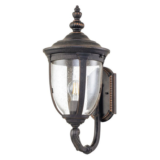 Cleveland 1 Light Medium Wall Lantern - Weathered Bronze