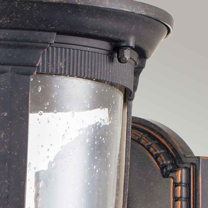 Cleveland 1 Light Medium Wall Lantern - Weathered Bronze