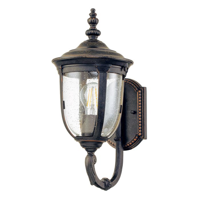 Cleveland 1 Light Small Wall Lantern - Weathered Bronze