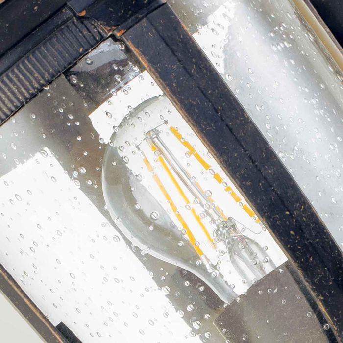 Cleveland 1 Light Small Wall Lantern - Weathered Bronze