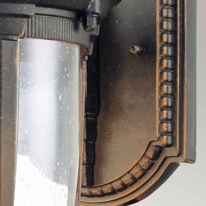 Cleveland 1 Light Medium Wall Lantern - Weathered Bronze