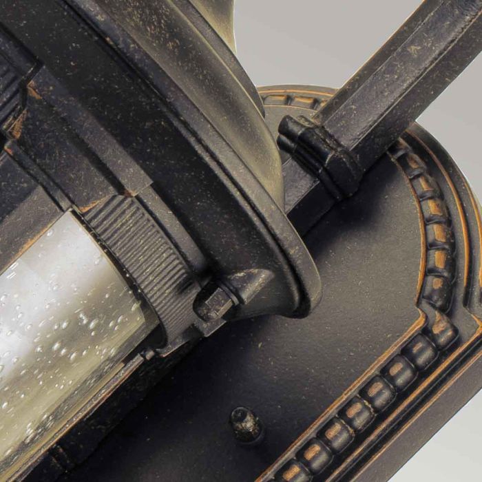 Cleveland 1 Light Small Wall Lantern - Weathered Bronze