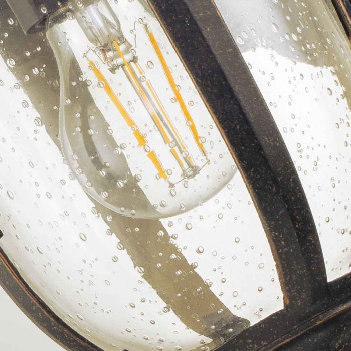 Cleveland 1 Light Small Wall Lantern - Weathered Bronze