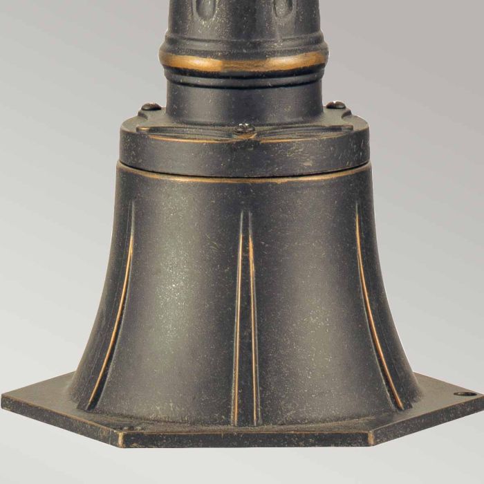Cleveland 1 Light Small Pillar Lantern - Weathered Bronze