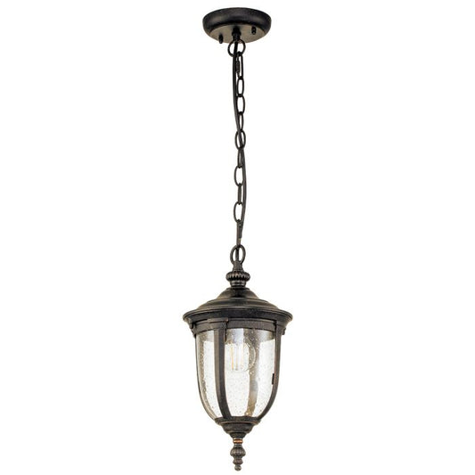 Cleveland 1 Light Small Chain Lantern - Weathered Bronze