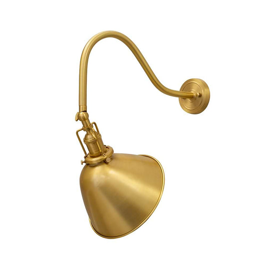 Soho Lighting Claridge Lacquered Antique Solid Brass Adjustable Reading & Picture Wall Light