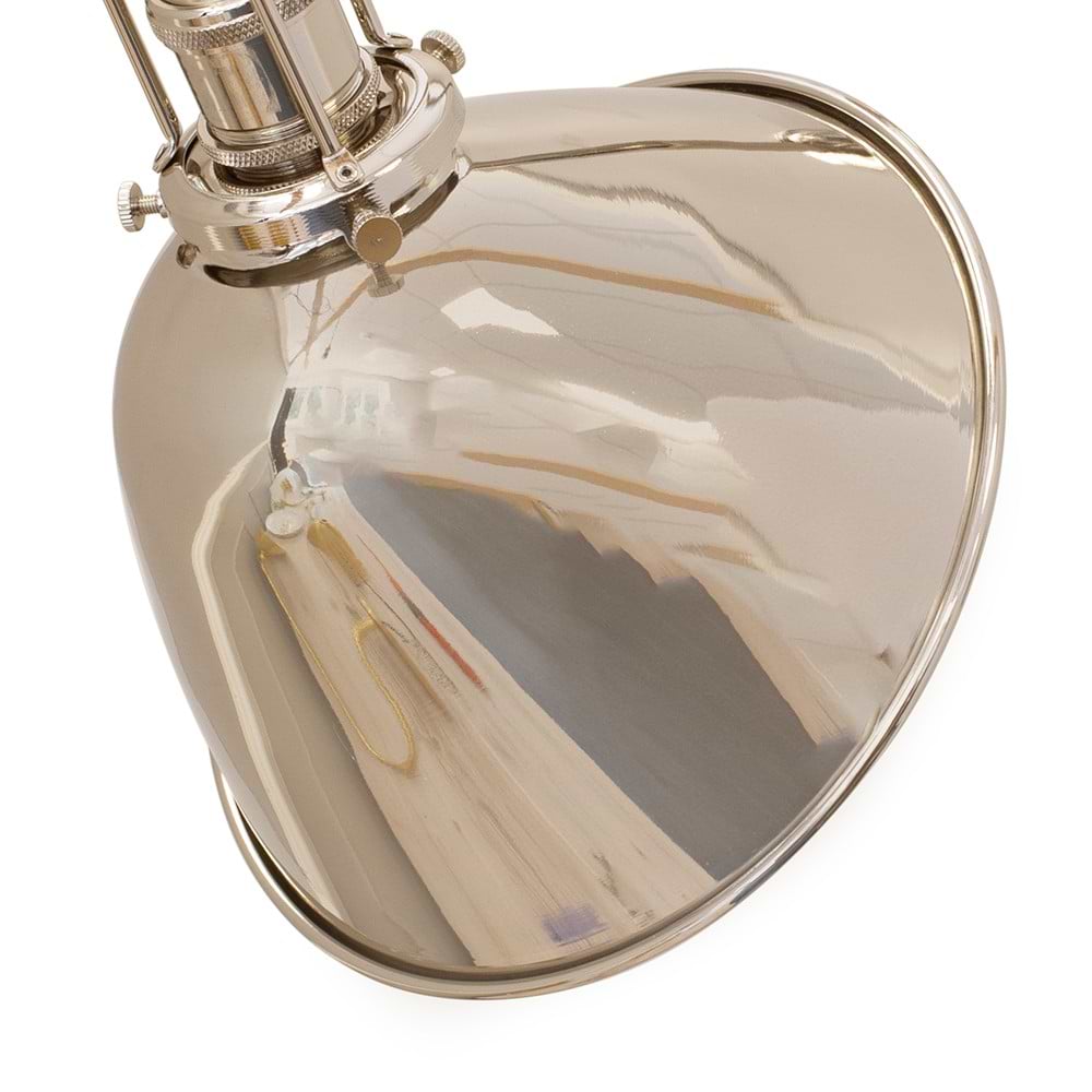 Soho Lighting Claridge Nickel Adjustable Reading & Picture Wall Light