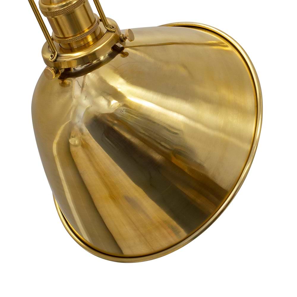 Soho Lighting Claridge Polished Solid Brass Adjustable Reading & Picture Wall Light