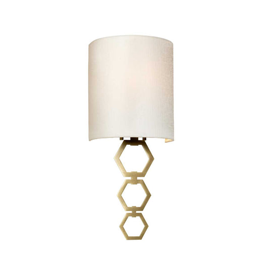 Clark Small 1 Light Wall Light – Aged Brass