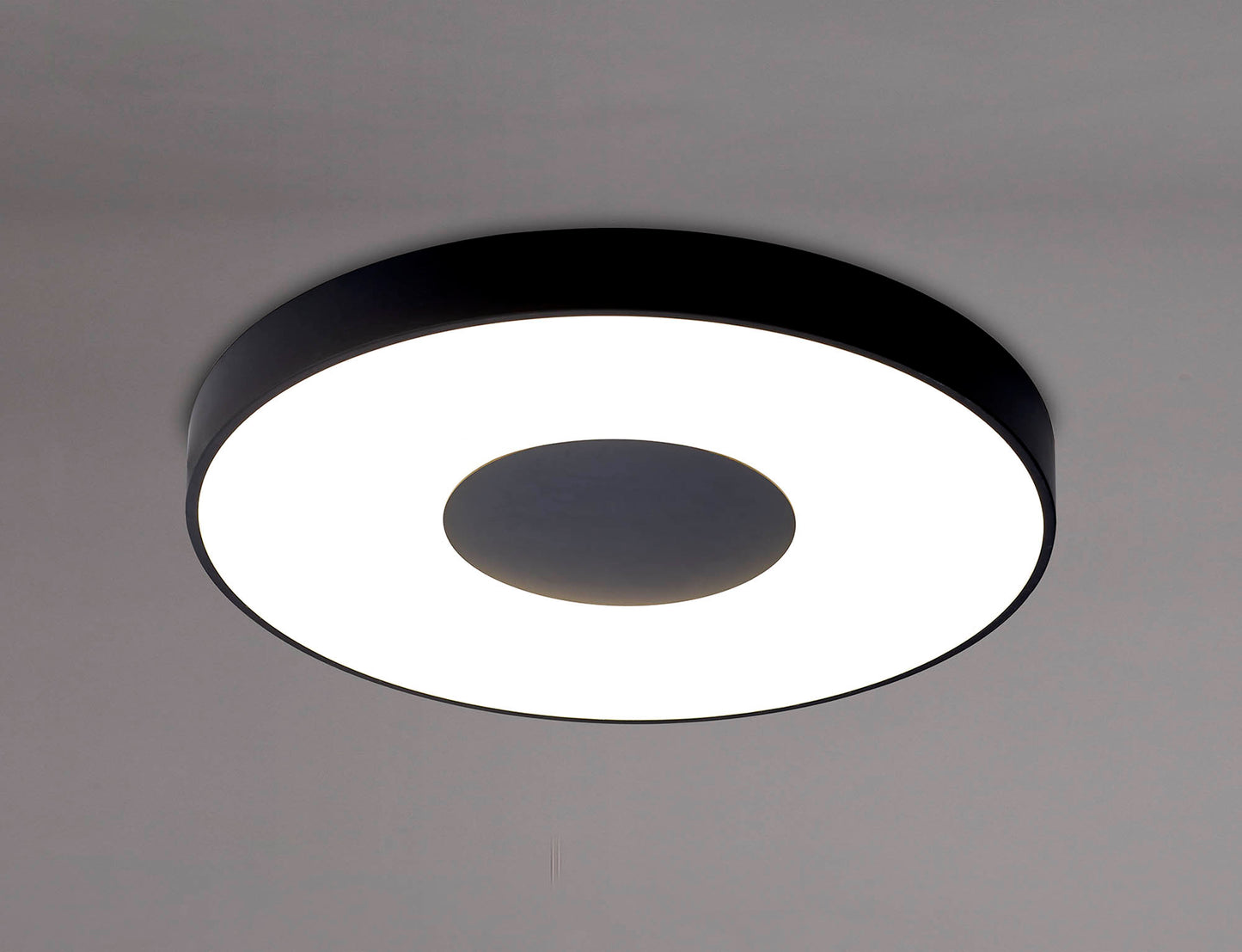 Coin Round Ceiling 100W LED With Remote Control 2700K-5000K, 6000lm, Black, 3yrs Warranty by Mantra