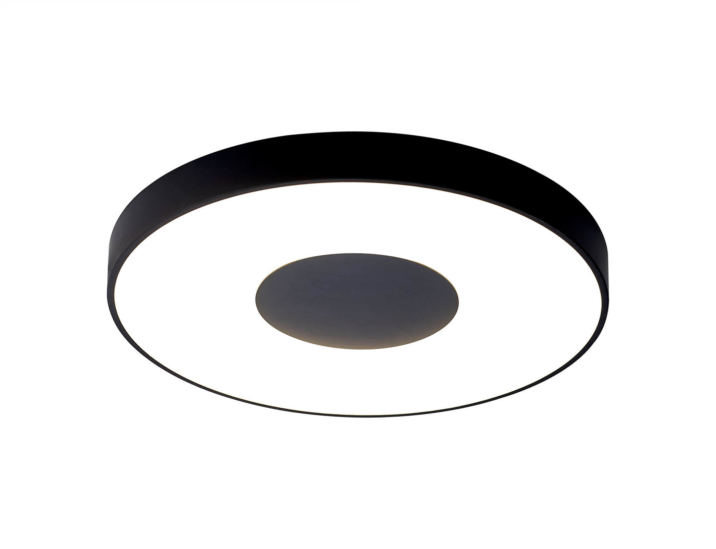 Coin Round Ceiling 100W LED With Remote Control 2700K-5000K, 6000lm, Black, 3yrs Warranty by Mantra