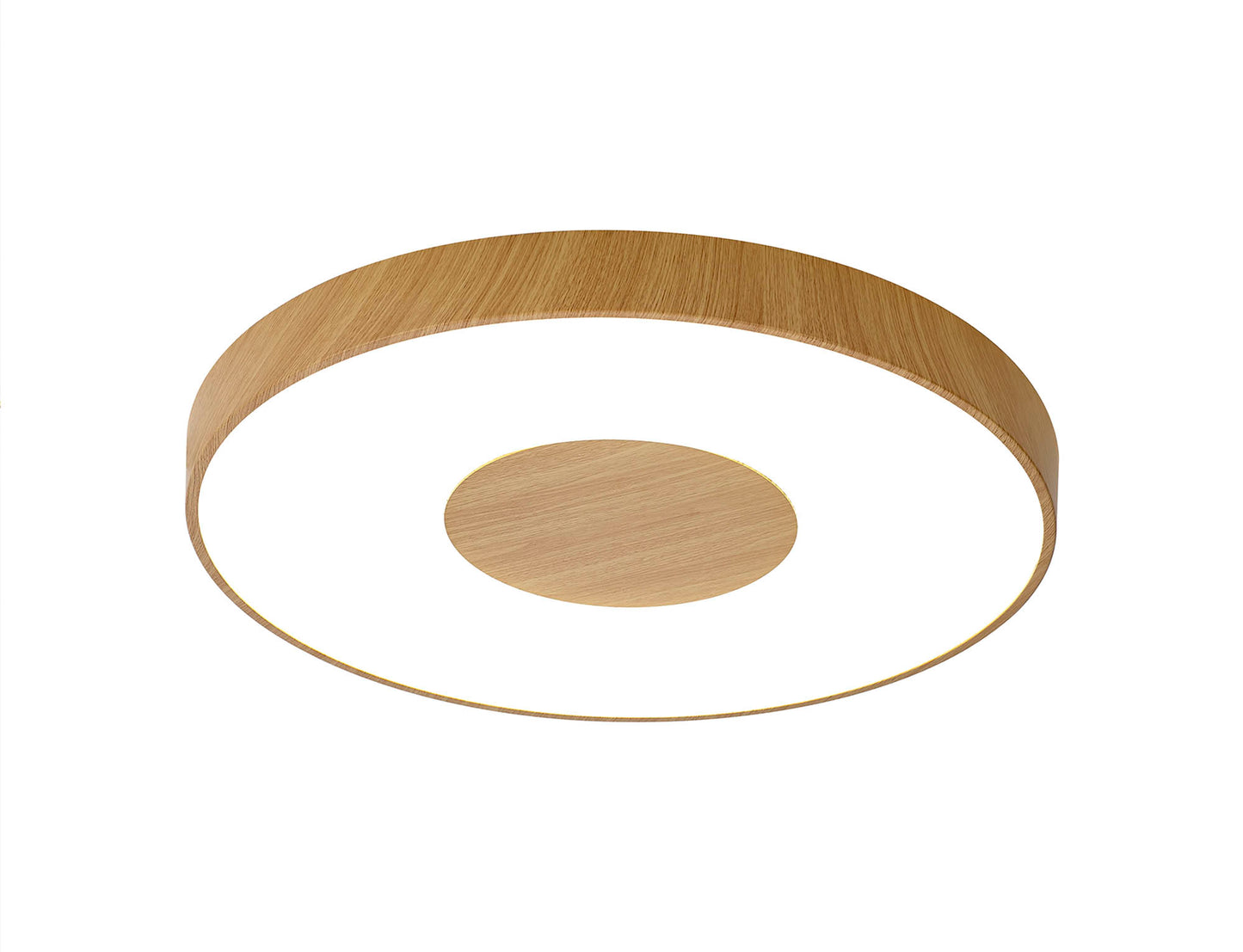 Coin Round Ceiling 100W LED With Remote Control 2700K-5000K, 6000lm, Wood Effect, 3yrs Warranty by Mantra