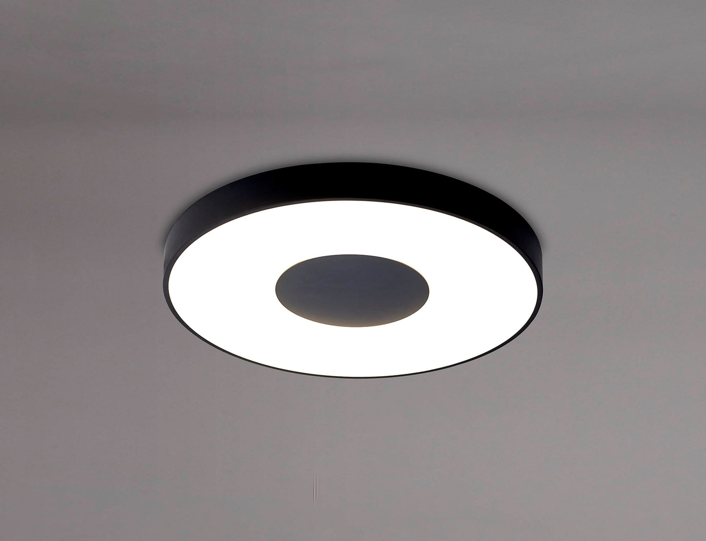 Coin Round Ceiling 80W LED With Remote Control 2700K-5000K, 3900lm, Black, 3yrs Warranty by Mantra