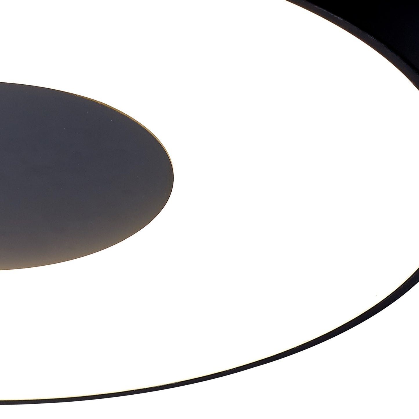 Coin Round Ceiling 80W LED With Remote Control 2700K-5000K, 3900lm, Black, 3yrs Warranty by Mantra