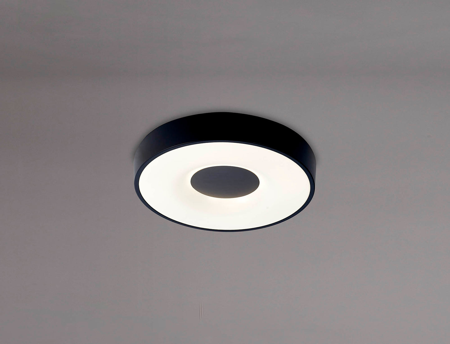 Coin Round Ceiling 56W LED With Remote Control 2700K-5000K, 2500lm, Black, 3yrs Warranty by Mantra