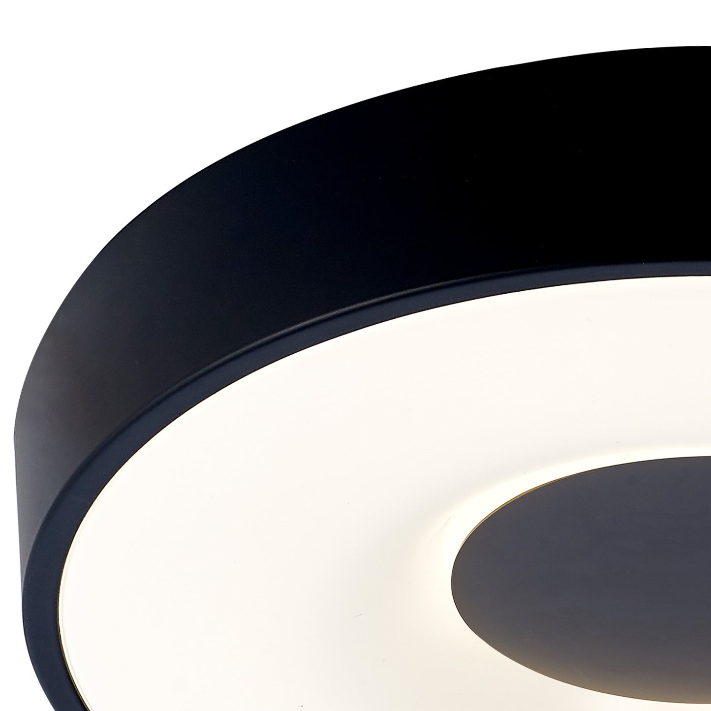 Coin Round Ceiling 56W LED With Remote Control 2700K-5000K, 2500lm, Black, 3yrs Warranty by Mantra