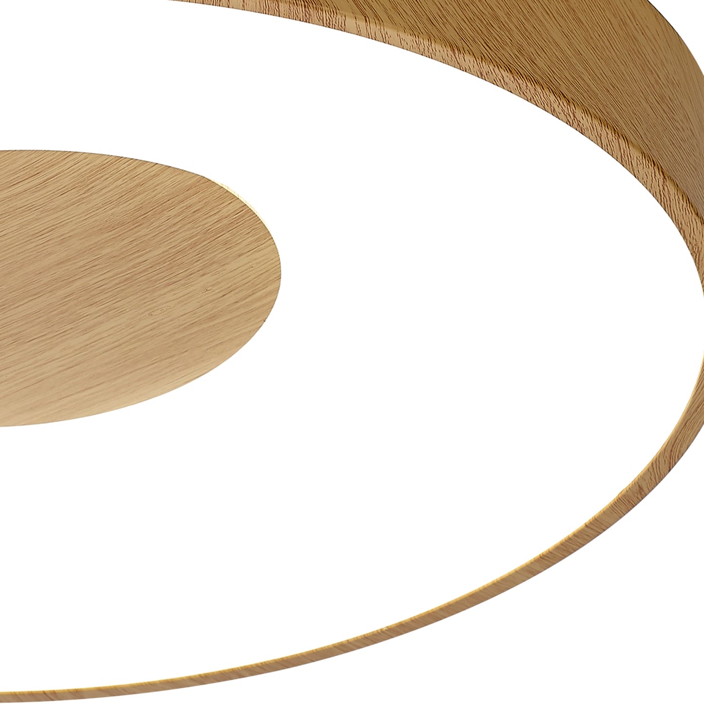 Coin Round Ceiling 56W LED With Remote Control 2700K-5000K, 2500lm, Wood Effect, 3yrs Warranty by Mantra