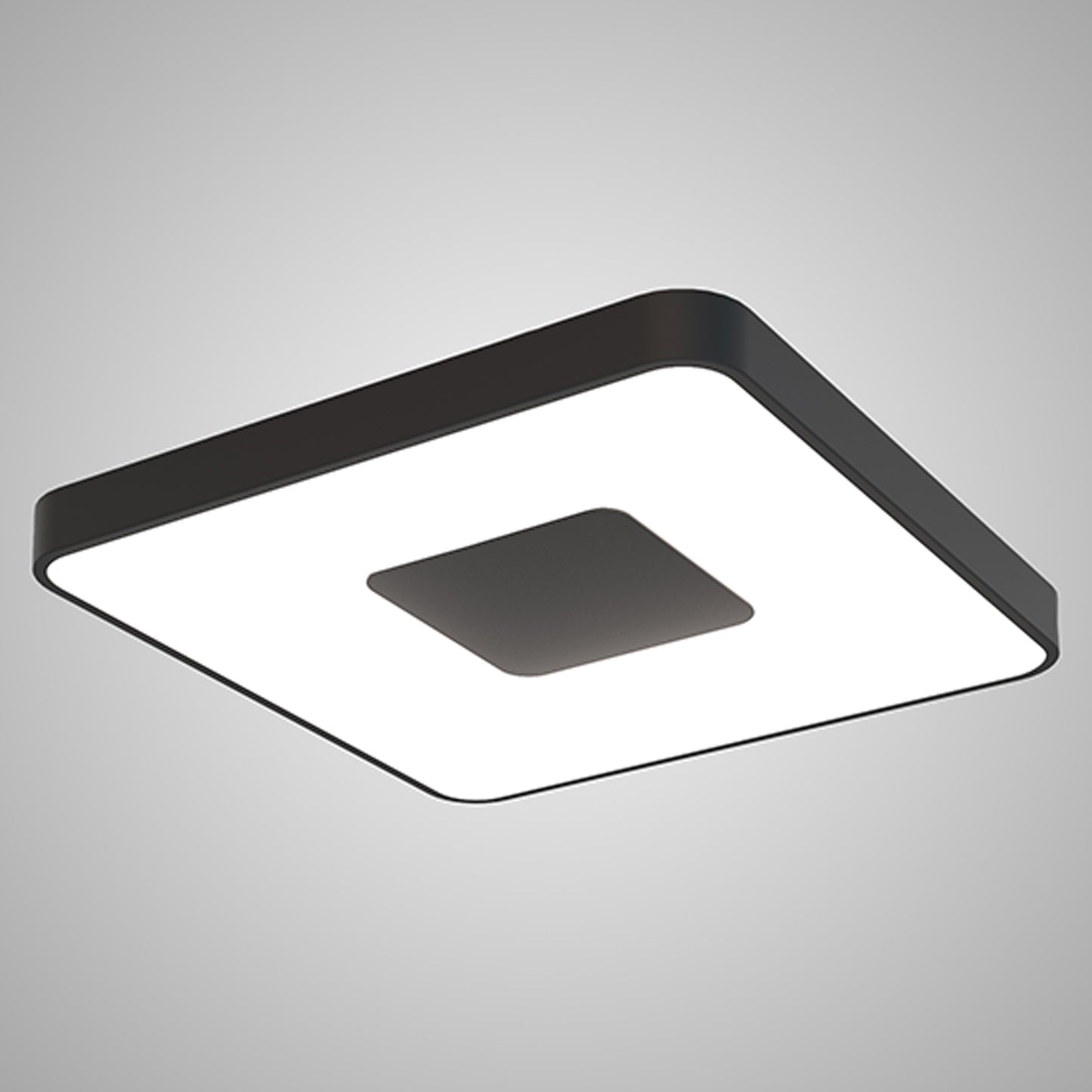 Coin Square Ceiling 100W LED With Remote Control 2700K-5000K, 4900lm, Black, 3yrs Warranty by Mantra