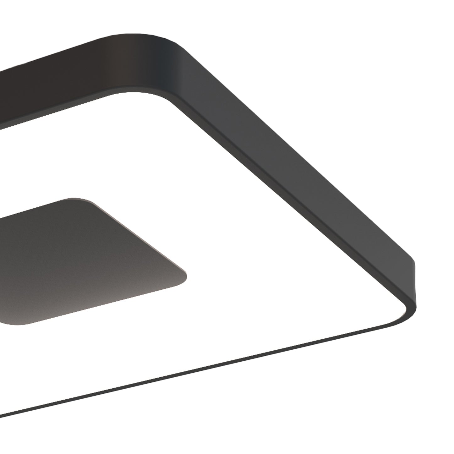 Coin Square Ceiling 100W LED With Remote Control 2700K-5000K, 4900lm, Black, 3yrs Warranty by Mantra