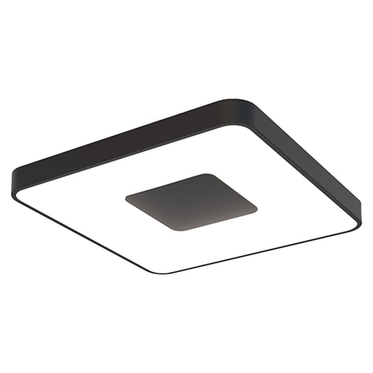 Coin Square Ceiling 100W LED With Remote Control 2700K-5000K, 4900lm, Black, 3yrs Warranty by Mantra