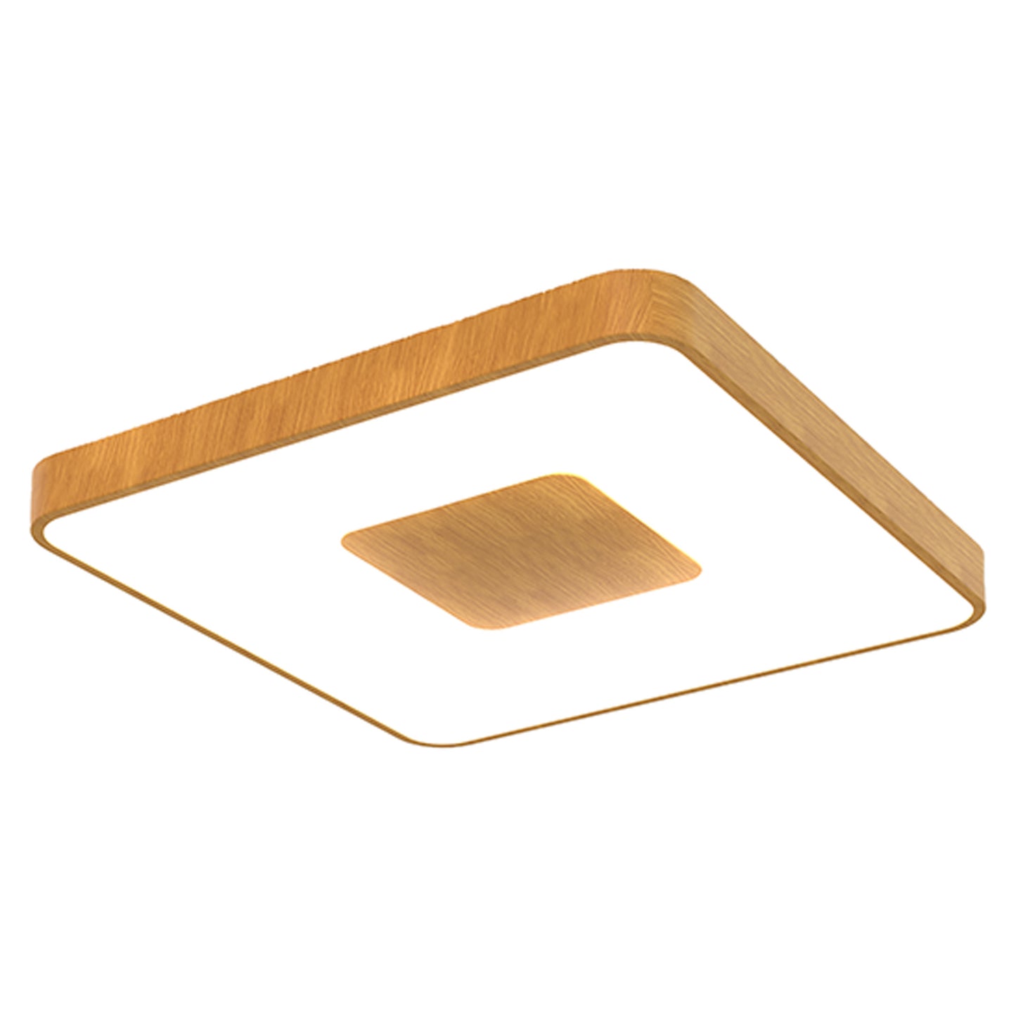 Coin Square Ceiling 100W LED With Remote Control 2700K-5000K, 4900lm, Wood Effect, 3yrs Warranty by Mantra