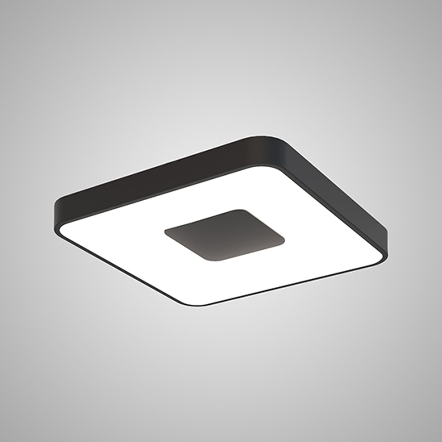 Coin Square Ceiling 80W LED With Remote Control 2700K-5000K, 3900lm, Black, 3yrs Warranty by Mantra