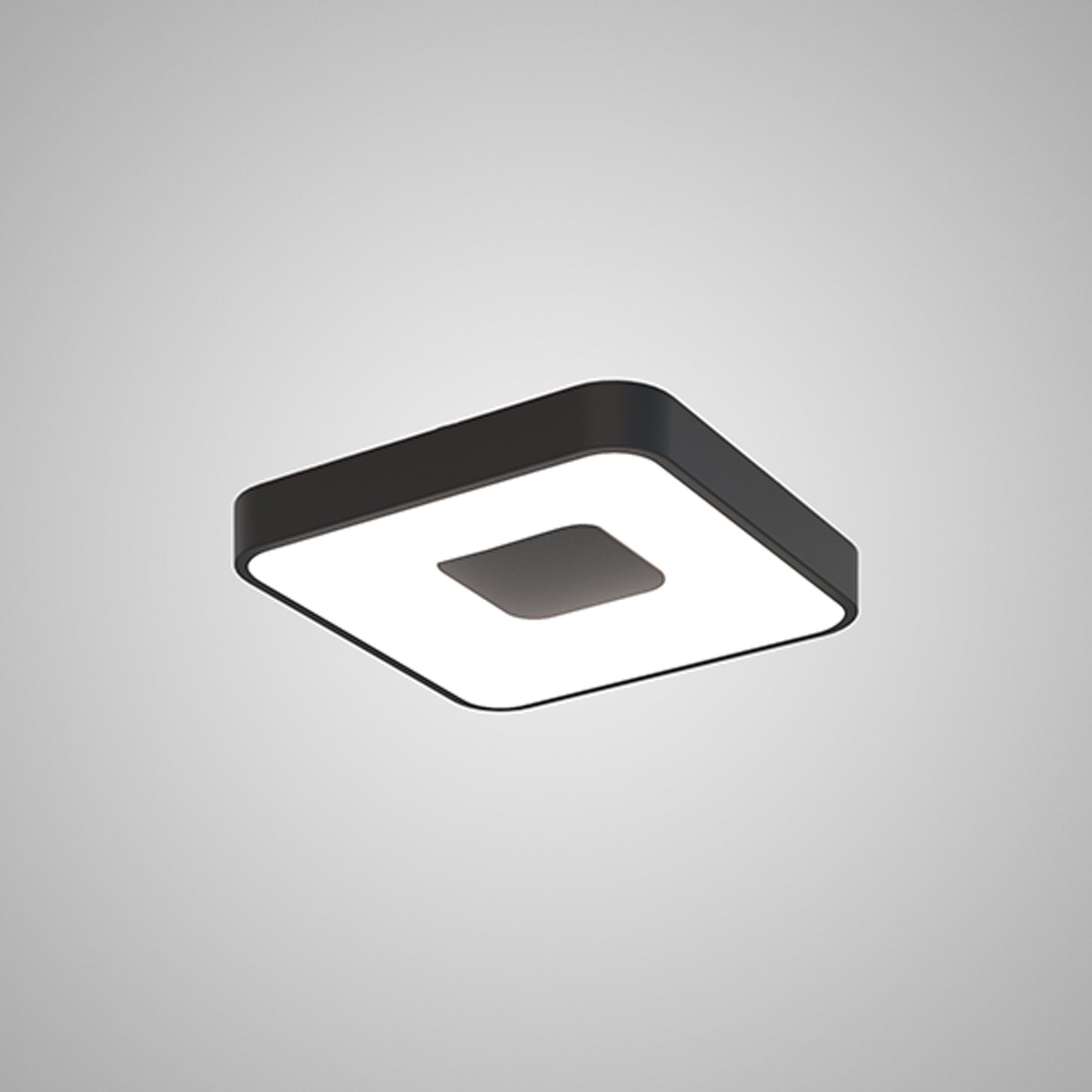 Coin Square Ceiling 56W LED With Remote Control 2700K-5000K, 2500lm, Black, 3yrs Warranty by Mantra