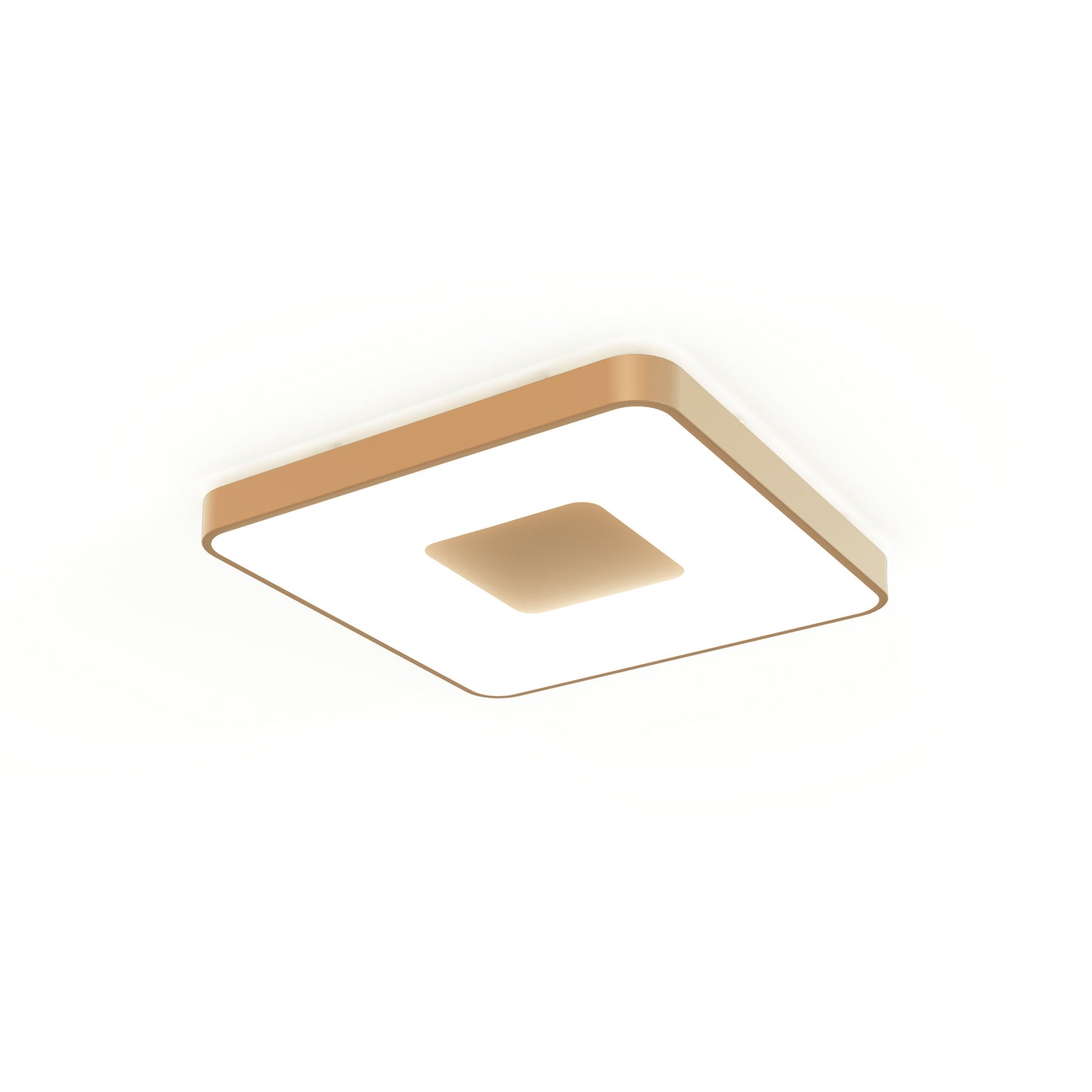 Coin Square Ceiling 100W LED With Remote Control 2700K-5000K, 4900lm, Gold, 3yrs Warranty by Mantra