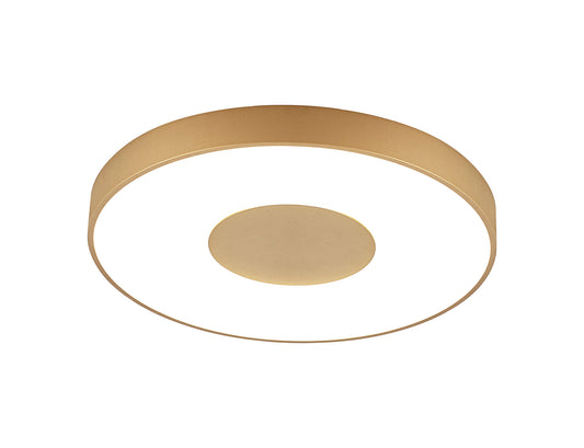 Coin Round Ceiling 100W LED With Remote Control 2700K-5000K, 6000lm, Gold, 3yrs Warranty by Mantra