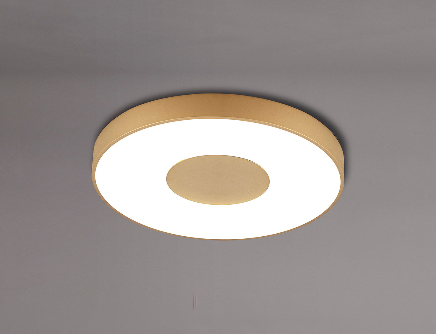 Coin Round Ceiling 80W LED With Remote Control 2700K-5000K, 3900lm, Gold, 3yrs Warranty by Mantra