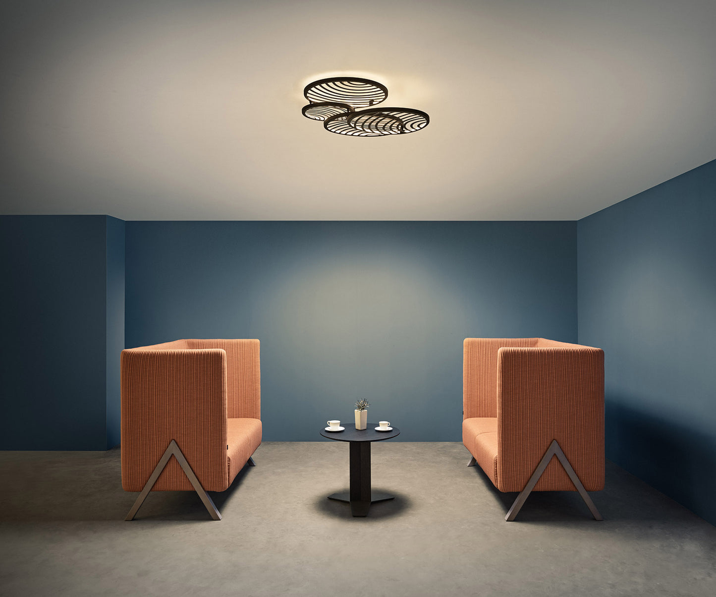 Collage 2 Ring Ceiling, 30W LED, 3000K, 2250lm, Gold, 3yrs Warranty by Mantra