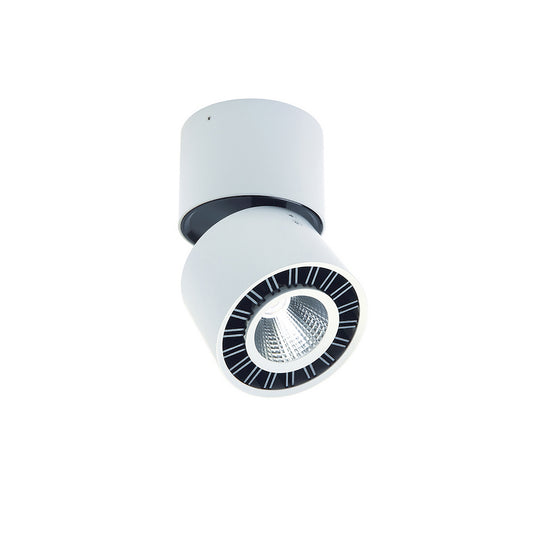 Columbretes Spotlight 8.5cm Round 12W LED 3000K, 1040lm, Matt White, 3yrs Warranty by Mantra